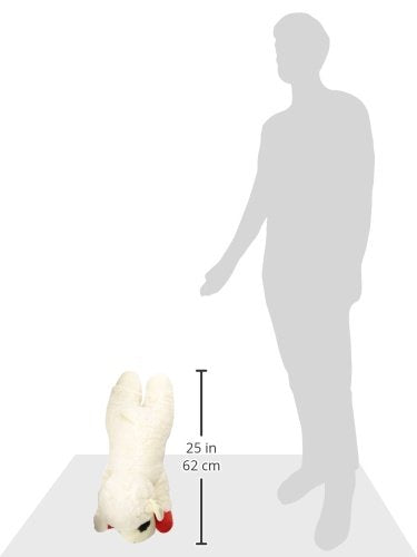 Multipet INTERNATIONAL 843140 Lambchop Plush Squeak Toy Mini for Pets, 6-Inch, White, small