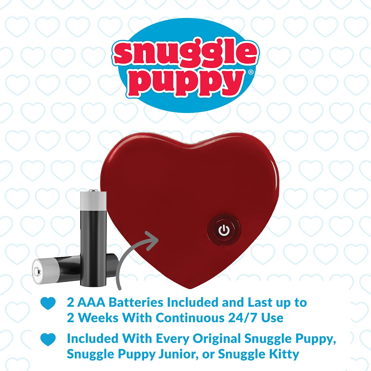 Original Snuggle Puppy Heartbeat Stuffed Toy for Dogs. Pet Anxiety Relief and Calming Aid, Comfort Toy for Behavioral Training in Biscuit