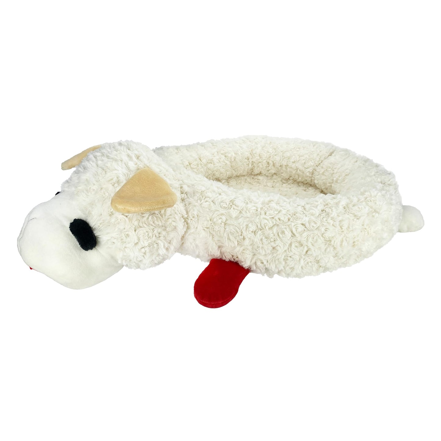 Multipet INTERNATIONAL 843140 Lambchop Plush Squeak Toy Mini for Pets, 6-Inch, White, small