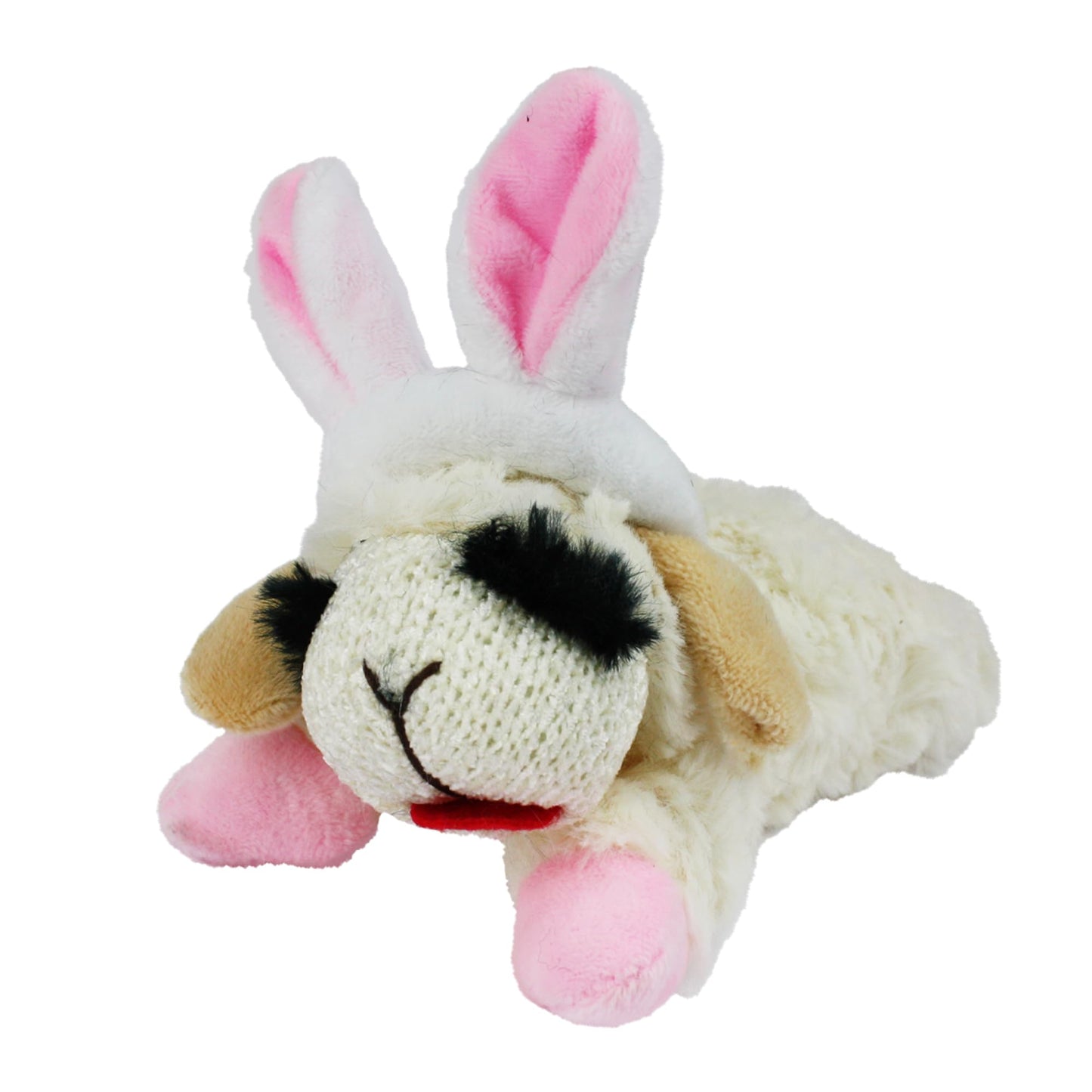 Multipet INTERNATIONAL 843140 Lambchop Plush Squeak Toy Mini for Pets, 6-Inch, White, small