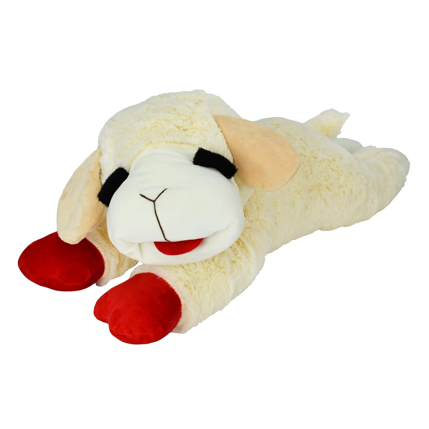 Multipet INTERNATIONAL 843140 Lambchop Plush Squeak Toy Mini for Pets, 6-Inch, White, small