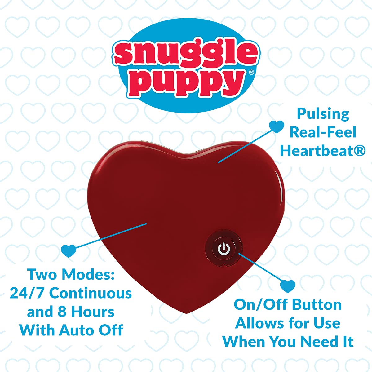 Original Snuggle Puppy Heartbeat Stuffed Toy for Dogs. Pet Anxiety Relief and Calming Aid, Comfort Toy for Behavioral Training in Biscuit
