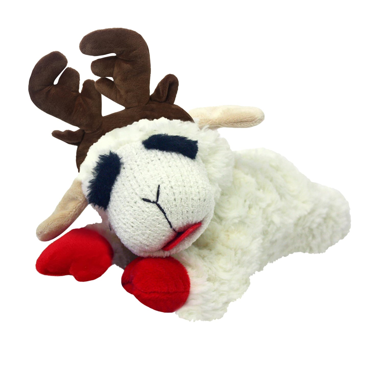 Multipet INTERNATIONAL 843140 Lambchop Plush Squeak Toy Mini for Pets, 6-Inch, White, small