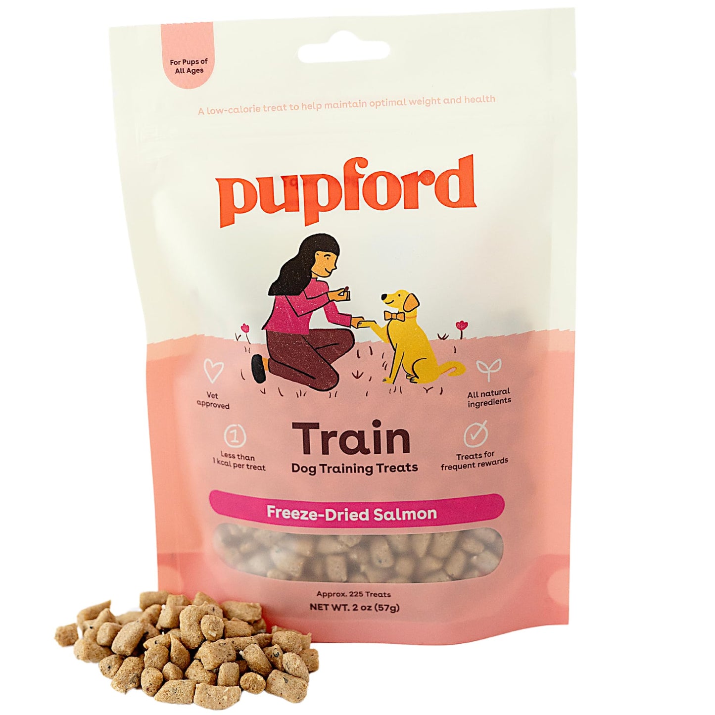 Pupford Freeze Dried Training Treats for Dogs & Puppies, 475+ Two Ingredient Bites (Chicken, 4 oz)