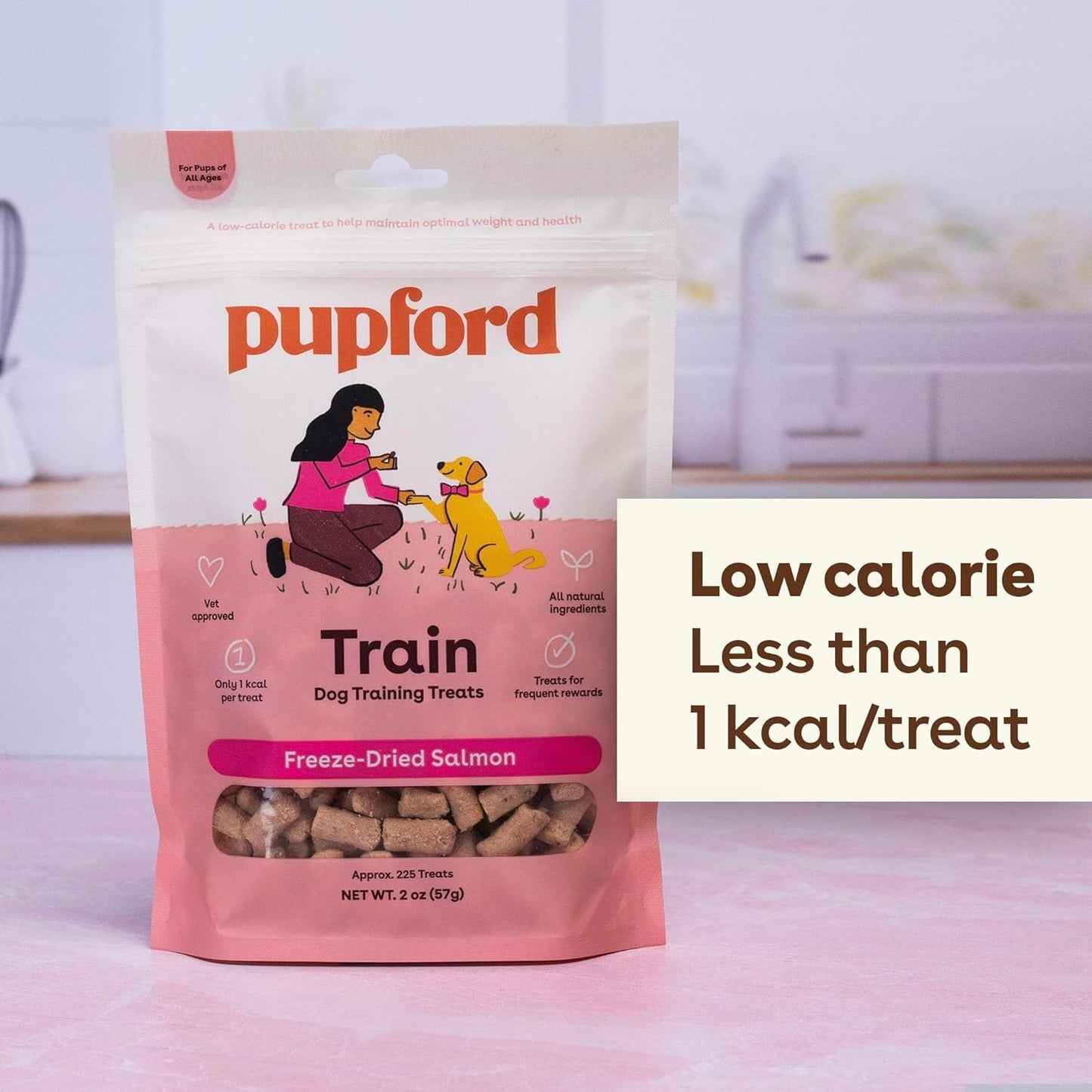 Pupford Freeze Dried Training Treats for Dogs & Puppies, 475+ Two Ingredient Bites (Chicken, 4 oz)