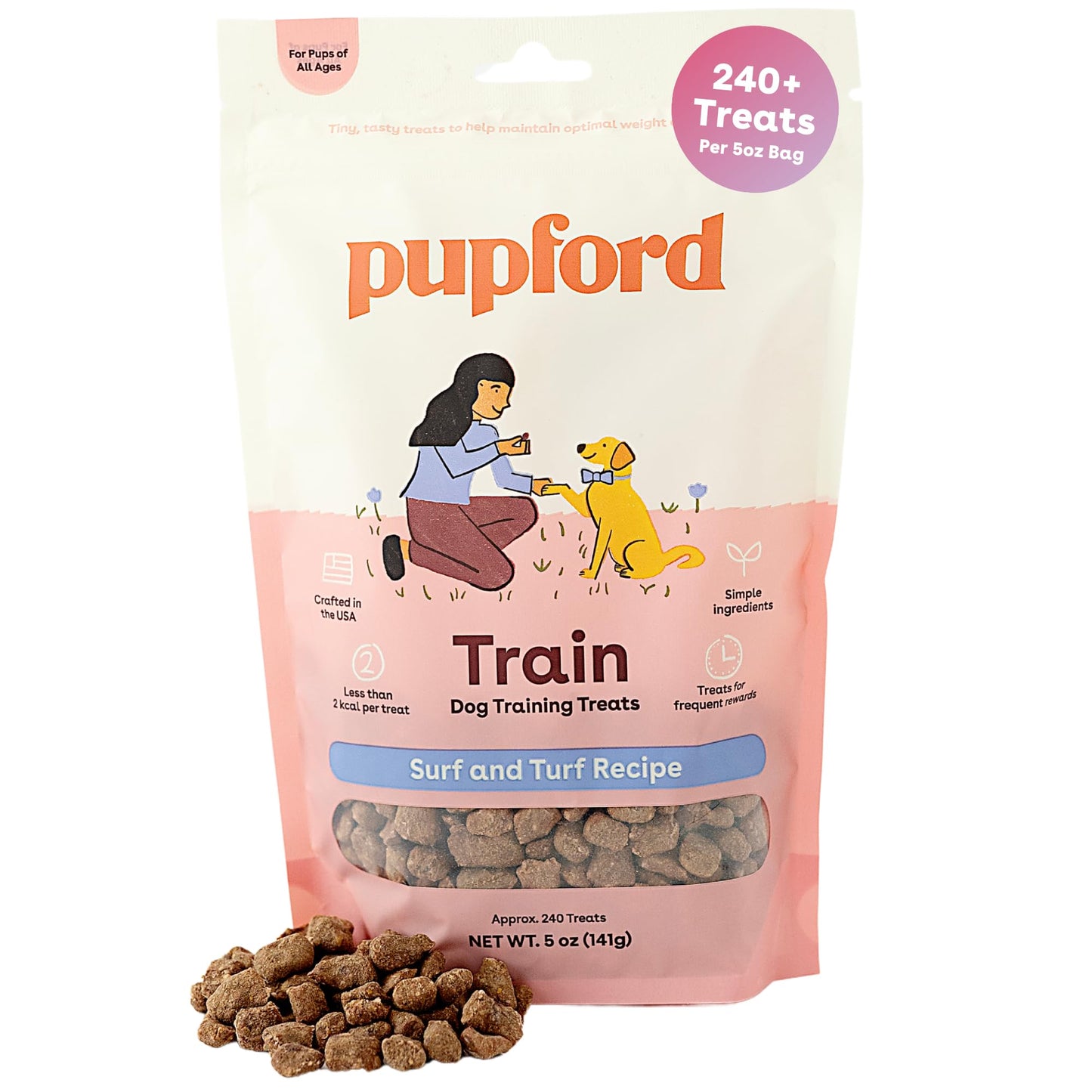 Pupford Freeze Dried Training Treats for Dogs & Puppies, 475+ Two Ingredient Bites (Chicken, 4 oz)