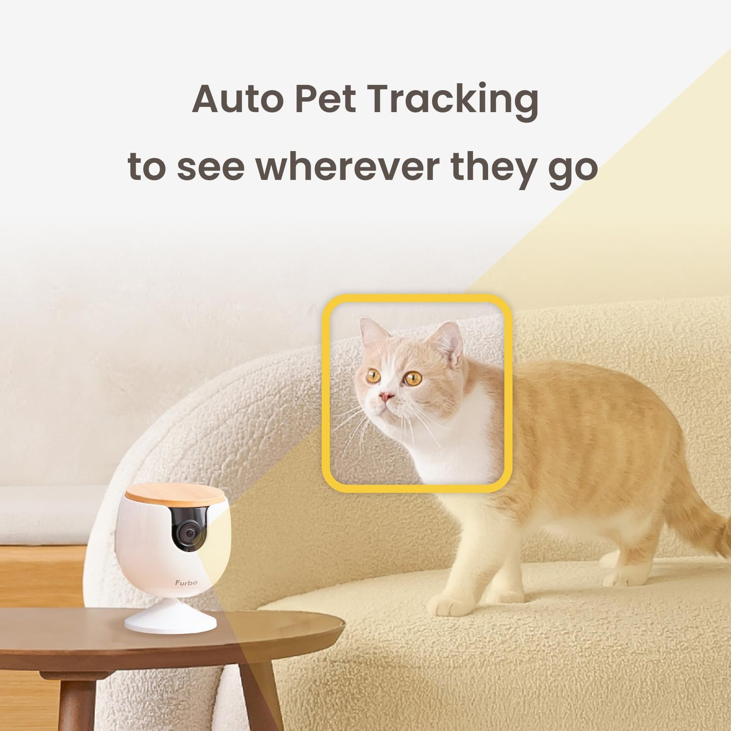 Furbo 360° Cat Camera + Nanny Bundle: Home Security & Cat Safety Alerts, Rotating Pet Treat Dispenser Camera with Speaker, Smart Home Indoor Cam w Phone App (Additional Subscription Required at Setup)