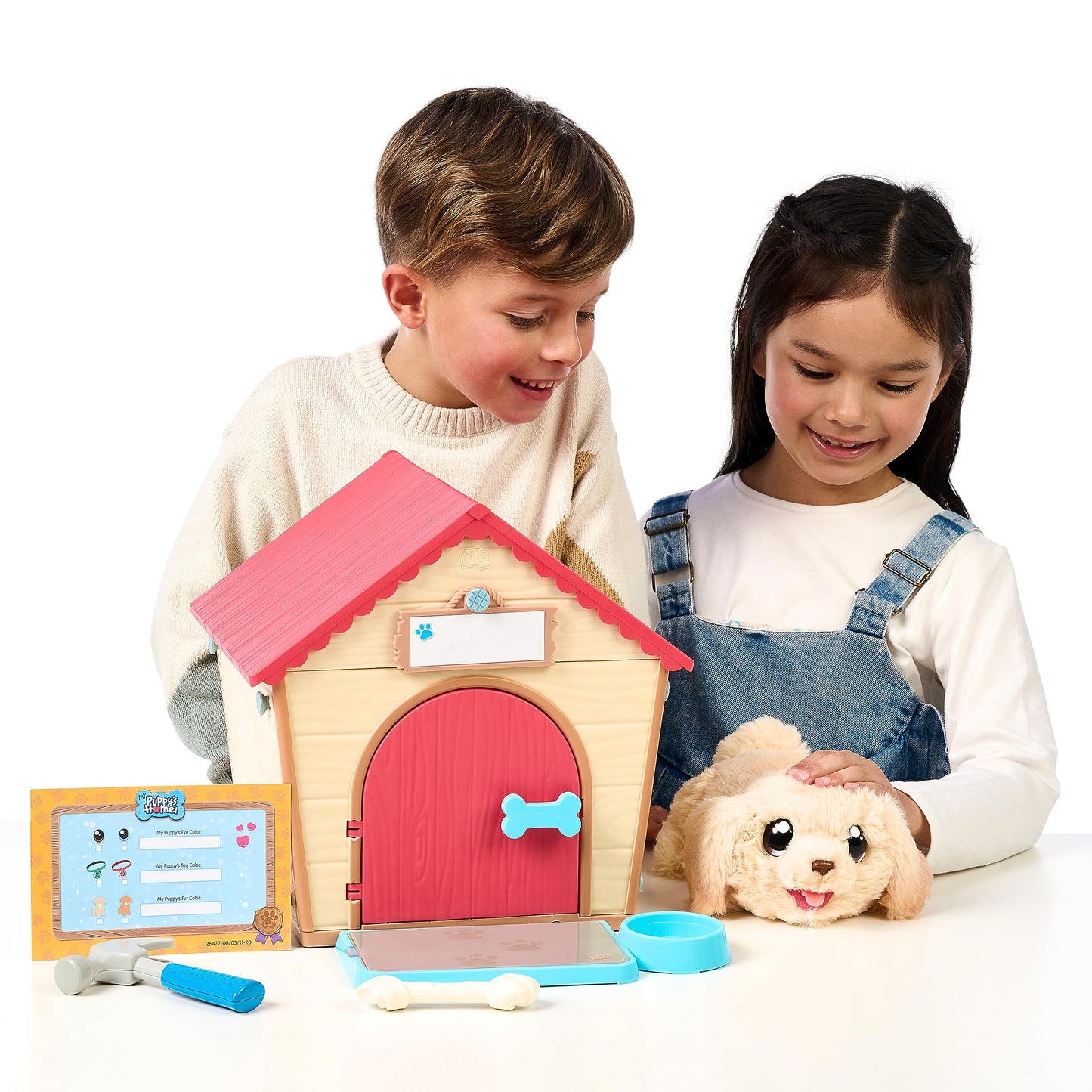 Little Live Pets My Kitty's Home | Interactive Plush Toy Kitten & House, Surprise Reveal with 25+ Sounds & Reactions. Build Kitty's Home - Easy Build DIY Home, Batteries Included. for Kids Ages 5+